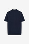 Men's Navy/Grey Ss Diamond Knited Polo T-Shirt - 4