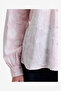 Women's Naya Floral Jacquard Striped Pink Long Sleeve Shirt - 3