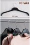 10 Pieces Black T-Shirt Dress Hanger Evening Dress Hanger