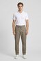 Boss Men Regular Fit Plain Chino Pants, Olive - 2