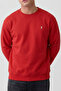 Red Oversize Cotton Men's Sweatshirt - 4