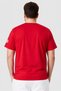 Men Sportswear Fit Short Sleeve Outdoor T-Shirt, Red - 4