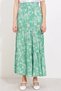Women's Patterned Long Skirt 1468 - Çağla - 2