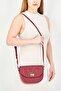 Women Embroidered Logo Cross Body Bag, Maroon - 4