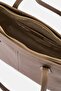 Women Brand Logo Tote Bag, Dark Brown - 2