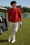 Red Embroidered Standard Men's Sweatshirt - 3
