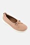 Women Super-Q Bow Crystal Slip On Flats, Pink