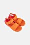 Kids Girl Iqushion Velcro Closure Sandals, Orange - 4