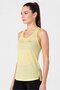 Women Sportswear Fit Sleeveless Training Tank Top, Lime Yellow - 3