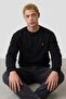Black Oversize Cotton Men's Sweatshirt - 3