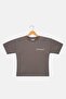Kids Boy Short Sleeve Brand Logo T-Shirt, Grey - 2