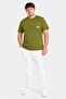Men Relaxed Fit Short Sleeve Outdoor T-Shirt, Olive - 2