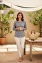 Women's Knitted Long Sleeve Round Neck T-Shirt - 3