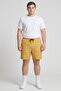 Men Solid 9 Inseam Chino Shorts, Khaki - 2