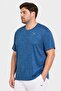 Men Sportswear Fit Short Sleeve Running T-Shirt, Blue - 3