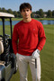 Red Embroidered Standard Men's Sweatshirt - 4