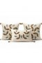 Nature Wreath Punch Embroidered 3-Piece Throw Pillow Cover Set - 6