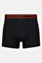 Men 3 Pcs Brand Logo Hipster Boxers, Black - 7