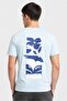 Men Relaxed Fit Short Sleeve Outdoor T-Shirt, Light Blue - 4