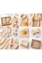 Baby Bathrobe Set 5 Piece Boxed Gift Hooded Bathrobe (Bathrobe+Towel+Slippers+Pouch) Birth Gift - Suitable for 0-2 Years Old - Unisex - 3