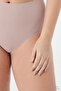 High Waist Basic Laser Cut Plus Size Women's Bikini Panties 6 Pack - 5