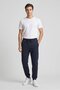 Men Regular Fit Plain Jogger Pants, Dark Navy - 2
