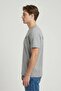 Men Crew Neck Short Sleeve Graphic Print T-shirt, Grey Heather - 3