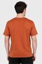 Men Sportswear Fit Short Sleeve Outdoor T-Shirt, Rust Brown - 4