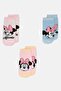 Kids Girl 3 Pair Mickey And Friends Graphic Print Socks, Multicolor - 4