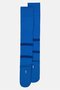 Men 1 Pair Brand Logo Football Knee-High Socks, Blue - 2