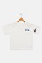 Kids Boy Graphic Print Short Sleeve T-Shirt, White - 2