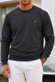 Smoked Plain Sleeve Regular Men's Sweatshirt - 6