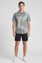 Men Regular Fit Tropical Short Sleeve Casual Shirt, Green - 2