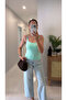 Daily Mint Basic Strappy Tank Top - 2