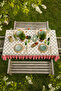 Polka Dot Patterned Pink Ruffled Decorative Garden Balcony Kitchen Tablecloth - 4