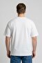 Men Crew Neck Short Sleeve Graphic Print T-shirt, White - 4