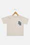 Kids Boy Crew Neck Graphic Print Short Sleeve T-Shirt, Light Grey - 2