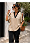 Timeless Elegance Women's Short Sleeve Ribbed V-Neck Off-Shoulder Crepe Blouse - 2