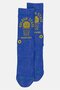 x NBA Men Graphic Print Crew Sock, Blue