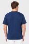 Men Relaxed Fit Short Sleeve Plain T-Shirt, New Blue - 4