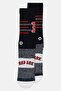 x MLB Men Graphic Print Crew Sock, Navy