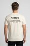 Men Sportswear Fit Short Sleeve Outdoor T-Shirt, Beige - 4