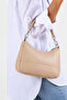 Beige Crossbody Baguette Bag - 4