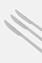 3 Pieces Stainless Steel Table knives, Silver - 3