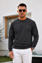 Smoked Plain Sleeve Regular Men's Sweatshirt - 2