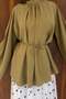 Olive Green Modal Textured Melissa Blouse - 6