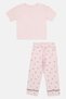 Lounge By Toddlers Girl 2 Pieces Graphic Print Top With Bottom Sleepwear Set, Pink - 3