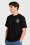 Men Relaxed Fit Short Sleeve Outdoor T-Shirt, Black - 3