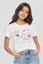 Kids Girl Crew Neck Short Sleeve Graphic Print T-Shirt, White