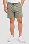 Men Solid Basic Shorts, Sage Green